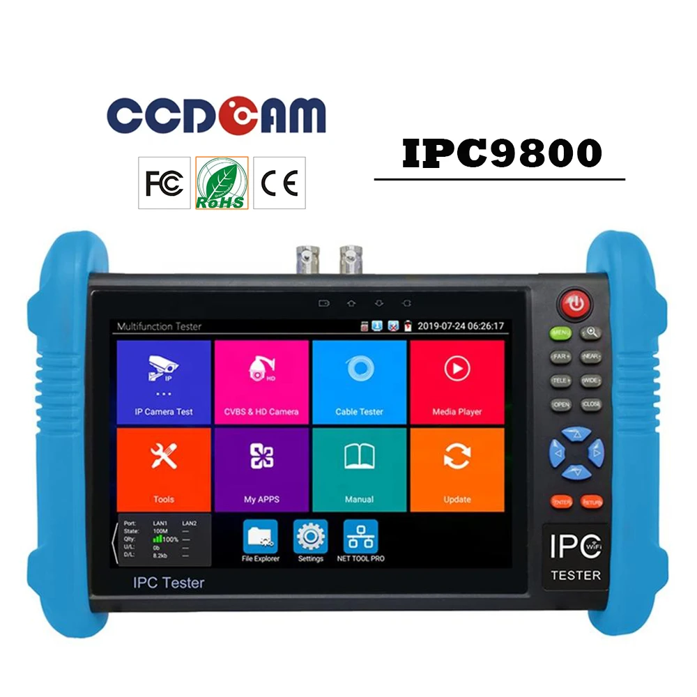 Ipc9800Plus ipc 9800 Pro Pl Ipc เครื่องทดสอบกล้องวงจรปิดเครื่องทดสอบpeleter Poecctv Testercctv กล้อง Testeripc9800Plus Ipc เครื่องทดสอบ 9800 Adhs Plus