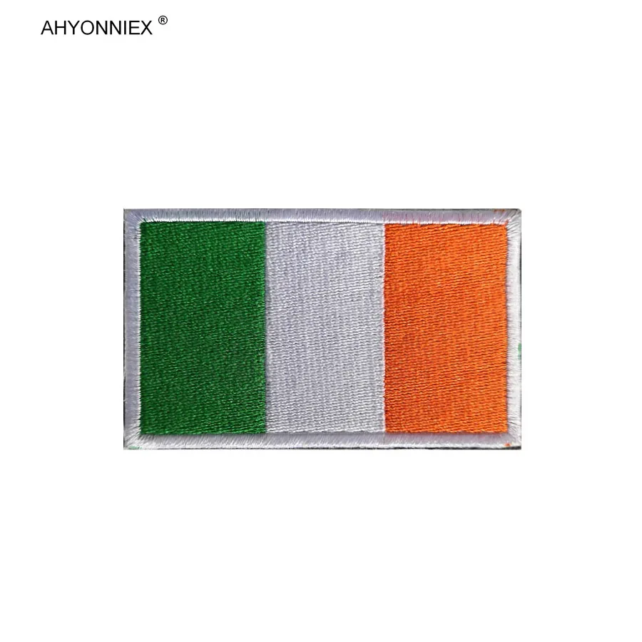 1PC Quality 3D Embroidered Ireland England Wales UK Flag Patch Sew On Clothes Armband Backpack Sticker DIY Applique 8CM X 5CM