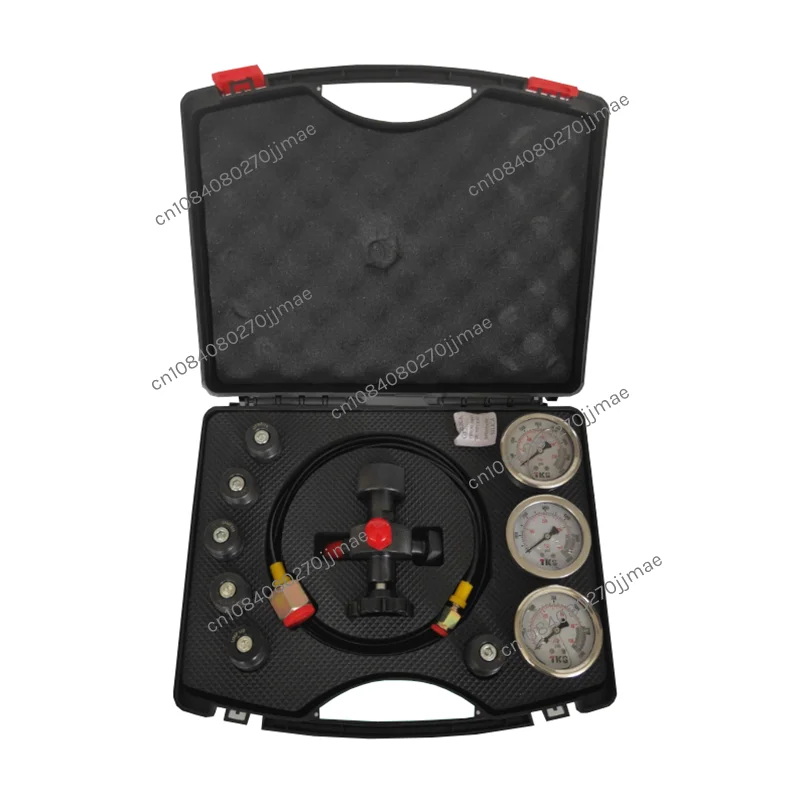 

7 IN 1 Hydraulic Accumulator cylinder Nitrogen gas charging kit and Pressure Test Kit