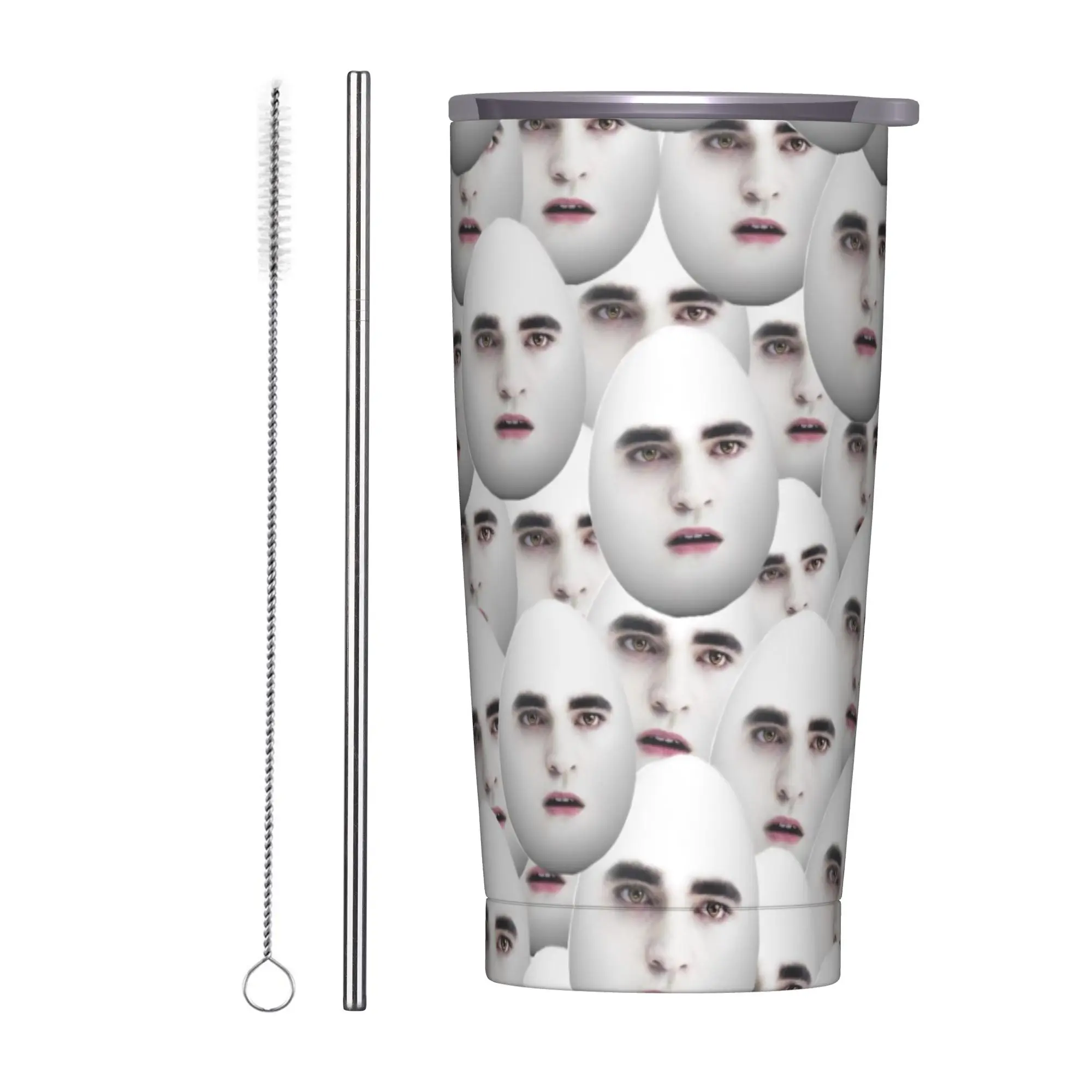 Edwards Cullen  Tumbler Vacuum Insulated  Coffee Cups Stainless Steel Car Mug Spill Proof 20oz