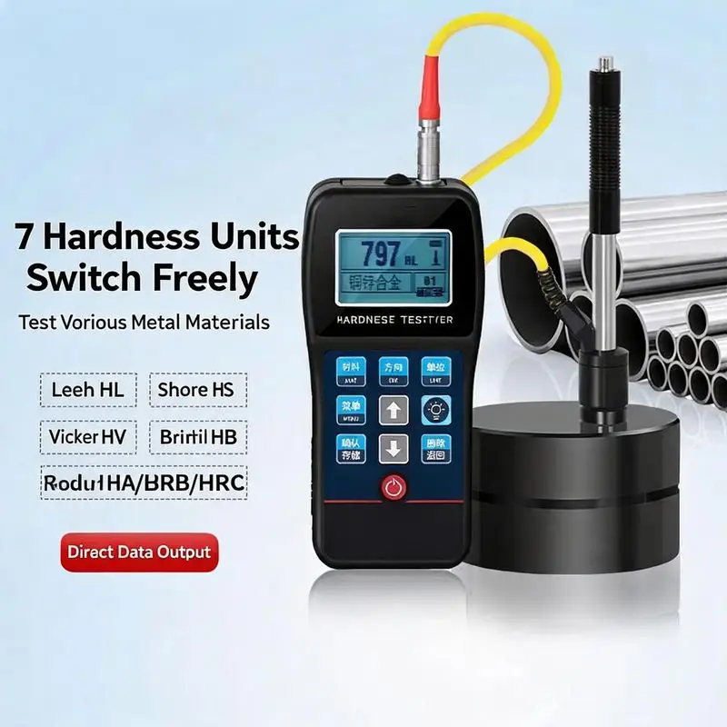 Handheld Portable Leeb Hardness Tester High Precision Metal Rockwell Shore Vickers Brinell Hardness Tester