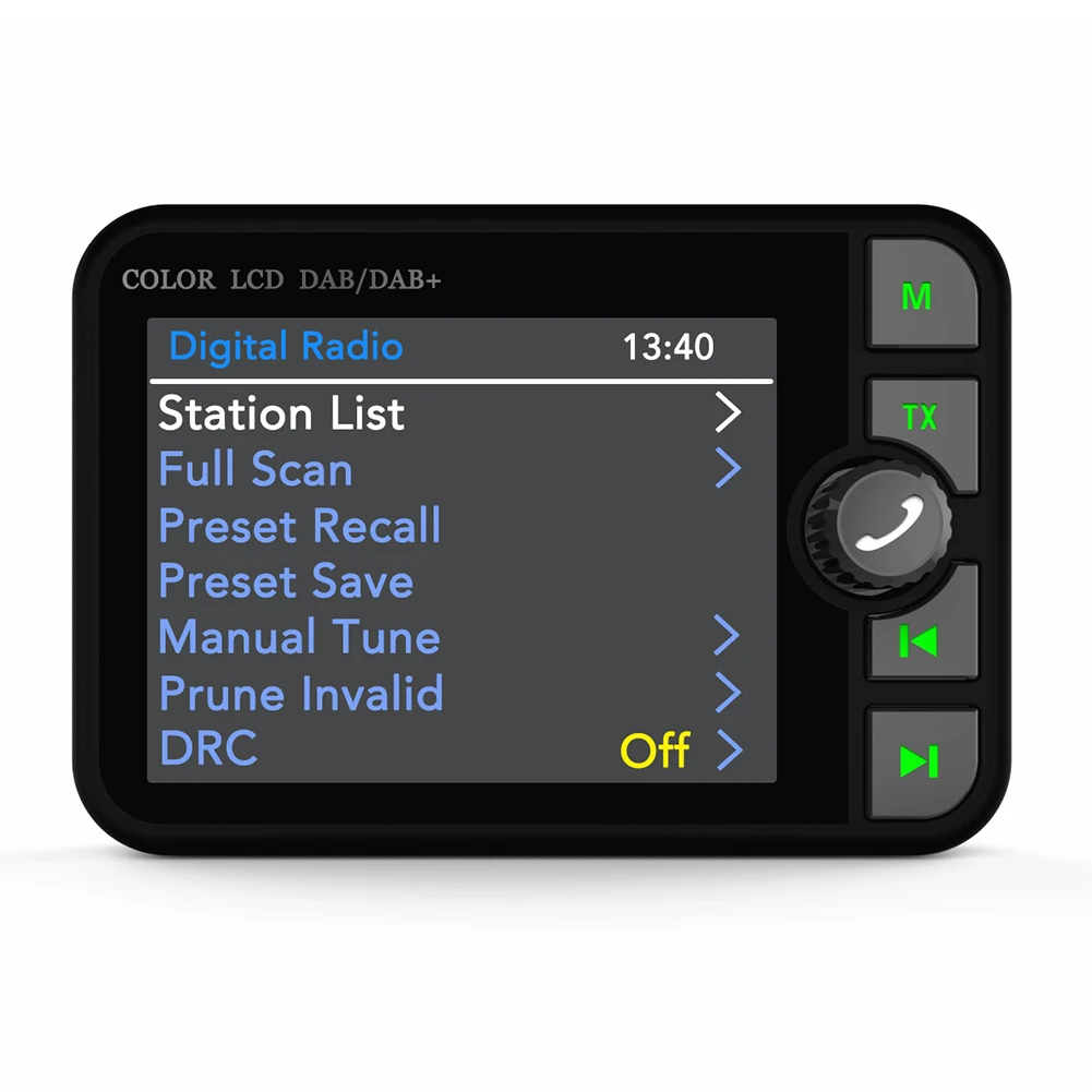 Pemutar MP3 Stereo Layar LCD Warna 2.4 Inci Adaptor Siaran Sinyal Digital Penerima DAB+ Pemancar FM MP3 Hands-free untuk Mobil