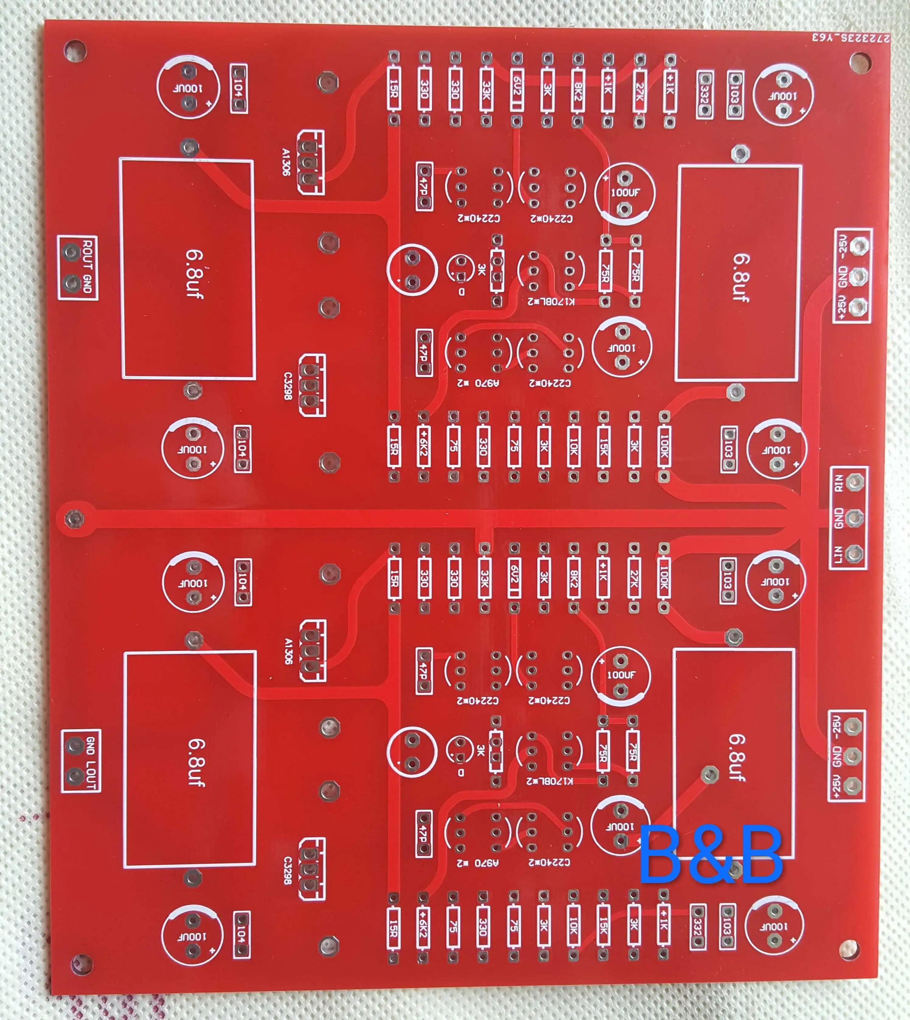 

FET Input Double Differential Amplification Class A Front Stage PCB Empty Board Association High Text Front Stage