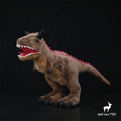 Carnotaurus High Fidelity T-Rex Cute Plushie Dinosaurs Plush Toys Lifelike Animals Simulation Stuffed Doll Kawai Toy Gifts Kid
