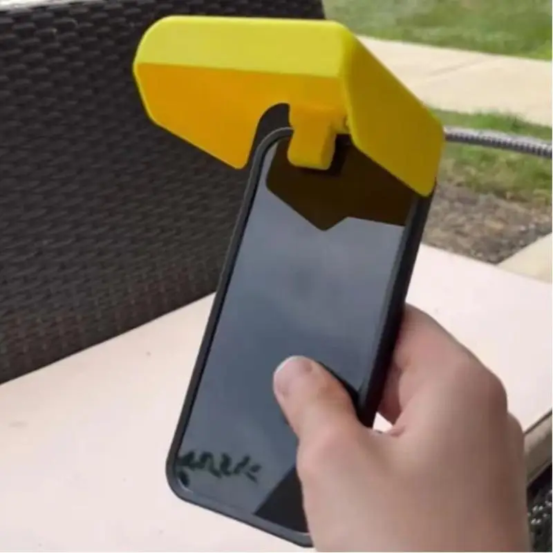 1Pcs Adjustable Angle Portable Pool Phone Sunshade 3D Prints Beach Phone Sunshade Anti-Reflective Anti-glare Phone Umbrella