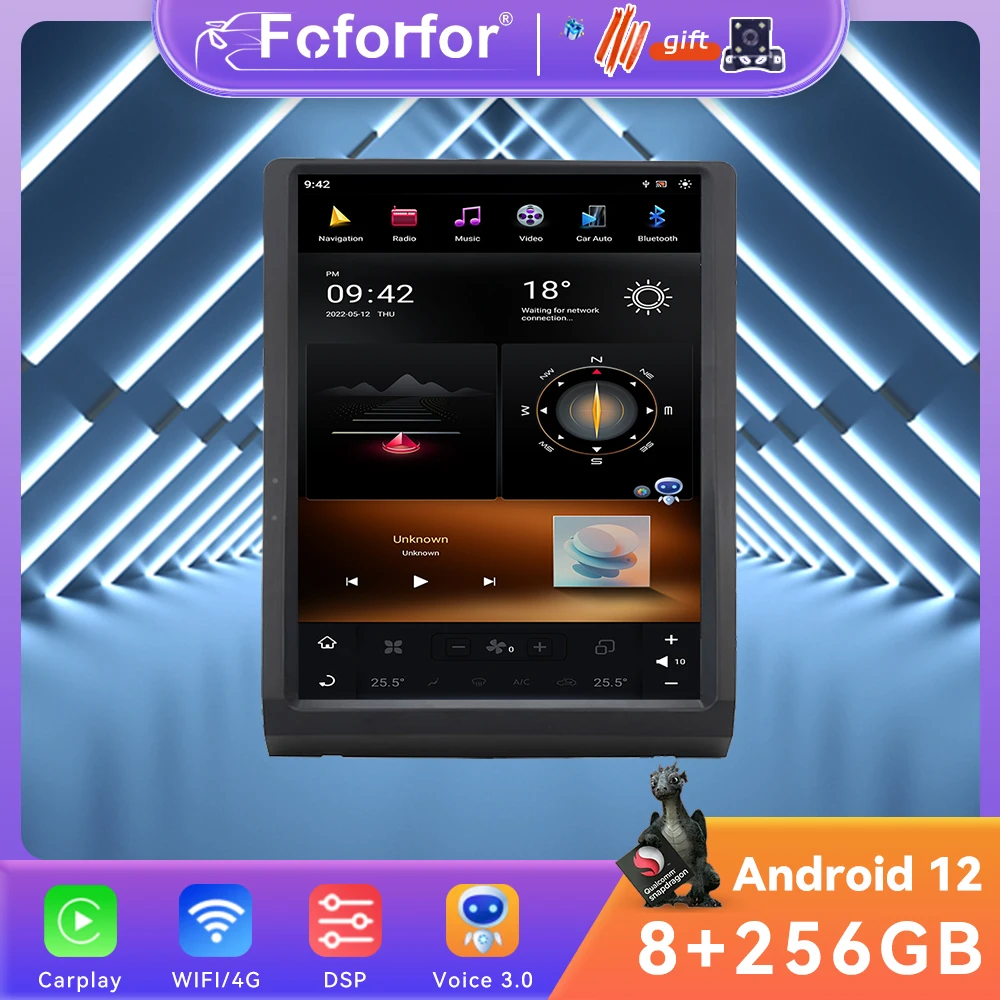 

Qualcomm Android 13 Tesla Screen For Toyota Land Cruiser LC70/LC75/76 GPS Navigation Auto Audio Stereo Car Multimedia Player 4G