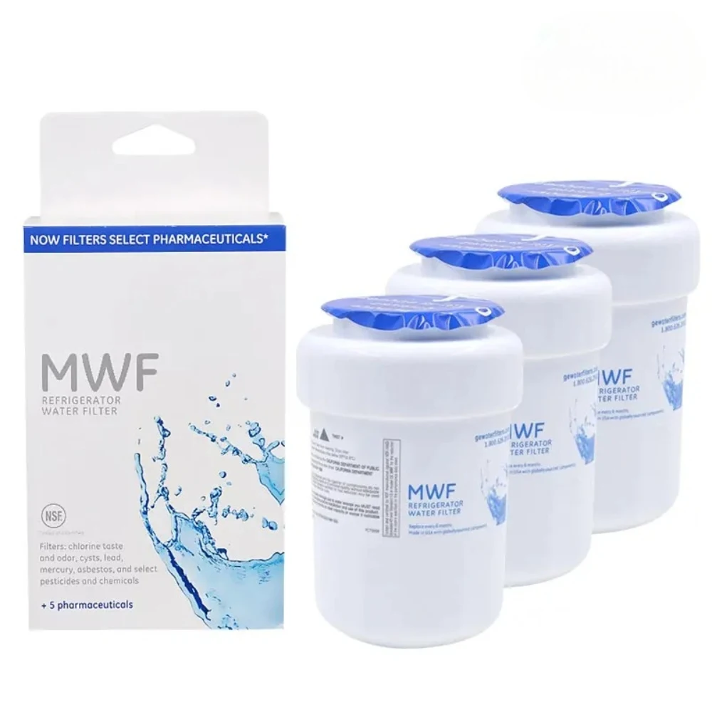 

MWF Replacement for GE MWFP MWFA GWF HDX FMG-1 WFC1201 GSE25GSHECSS PC75009 RWF1060 PP-RWF0600A MB-F13 Refrigerator Water Filter