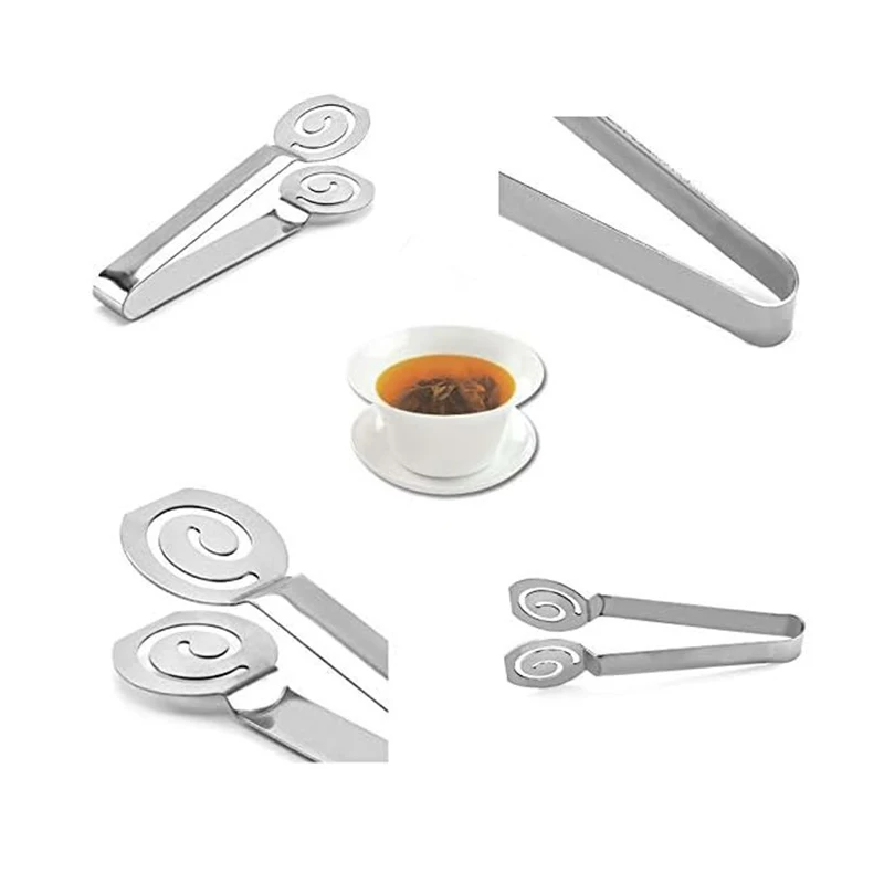 Tea Bag Squeezer, Tea Filters, Coffee Bag, Tong Clamp, Strainers, Clip or Sugar, Kitchen Bar Tools, TeaBag Holder