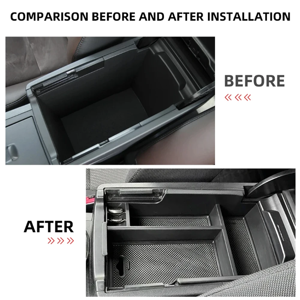 Für Toyota Camry XV50 2012 - 2017 ABS Armlehnen-Aufbewahrungsbox Auto-Mittelkonsolen-Organizer Ablage Innenraum-Zubehör – Detail 1