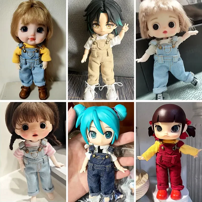 

ob11 детская одежда ymy подтяжки gsc модные штаны 1/12 bjd кукольная одежда аксессуары для кукол
