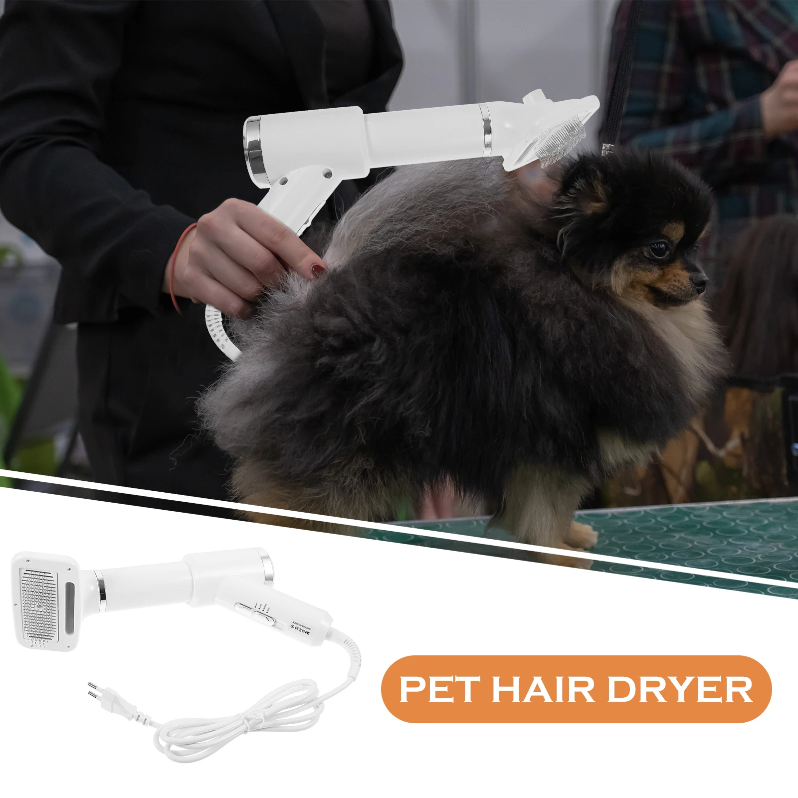

Pet Hair Dryer Comb Portable Dog Cat Blower Multi-function Drying Machine Grooming Tool Hot Wind Electric Pet Care Styling