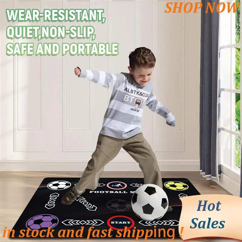 

ABVB-Soccer Training Mat - Non-Slip Silent Football Footwork Mat For All Skill Levels
