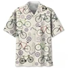 3D Print Bike Pattern Casual Hawaiian Shirts for Men