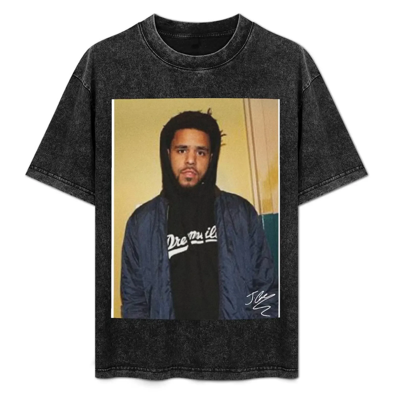 

J Cole Photo Signature T-Shirt vintage t shirts croswit shirt man cotton man t-shirts sublime men t shirts high quality