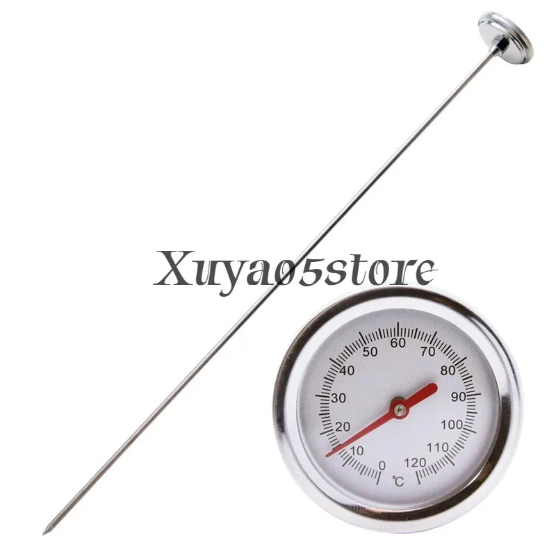 Compost soil thermometer bimetal stainless steel household probe outdoor food thermometer thermometer 50CM