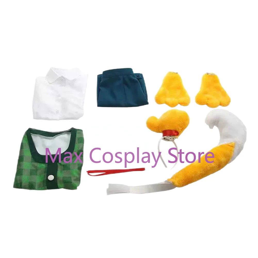 Max Animal Isabelle Cosplay Costume Game Animal Costume Women Uniform Outfit Tail Headwear