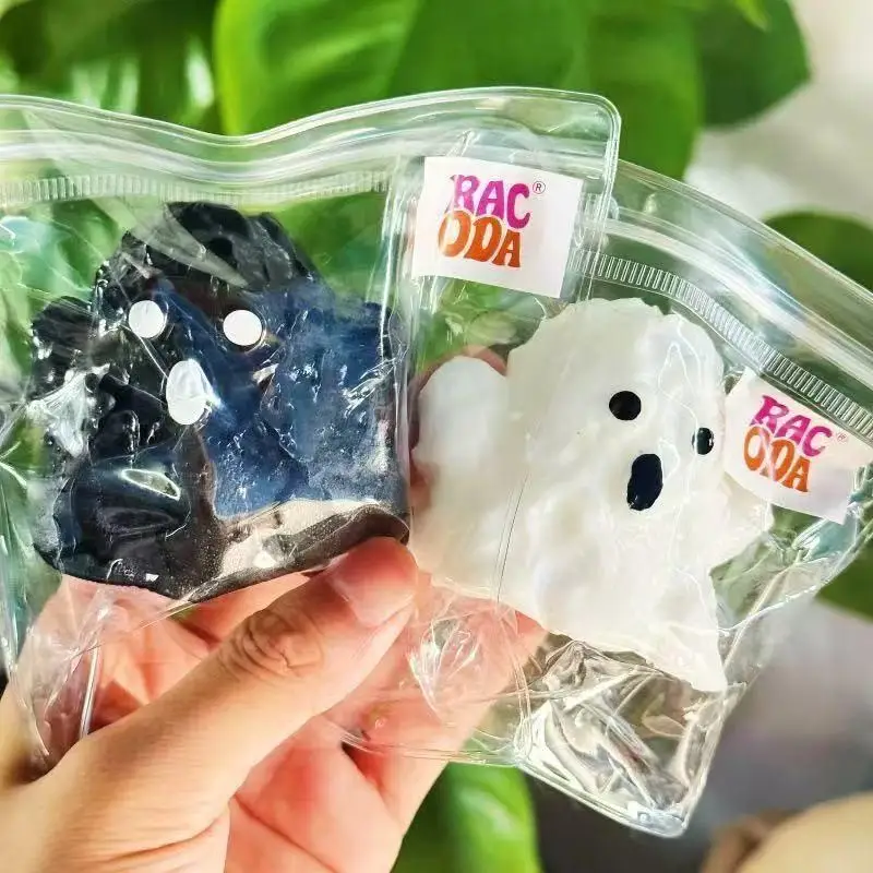 Halloween Ghost Squeezable Toy Slow Rising Soft Little Spooky Phantom Squeeze Stress Relief Fidget Toy Anti Anxiety Sensory