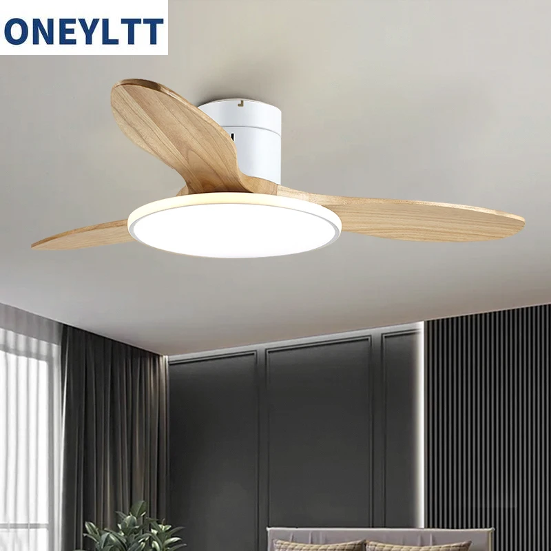 Fashion Ceiling fan with Ultra-thin LED Lamp Nordic Minimalist Ceiling Fan Light for Bedroom Living Room