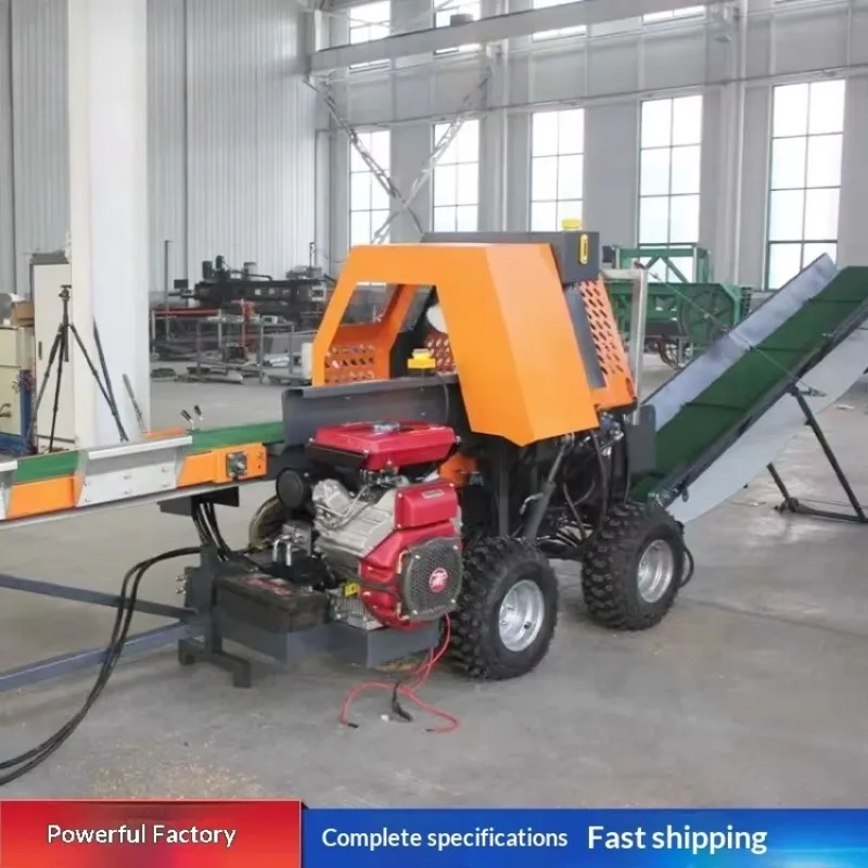 Heavy Duty 45ton Firewood Cutting and Splitting Machine Firewood Processor Hydraulic Wood Log Splitter