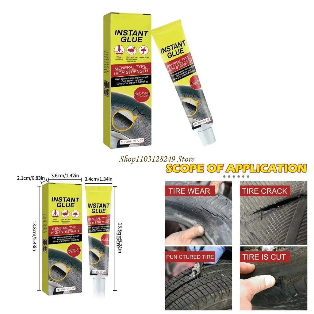 

N5KD weather Tire Crack Repair Adhesive Fast Acting Sealant road Essential