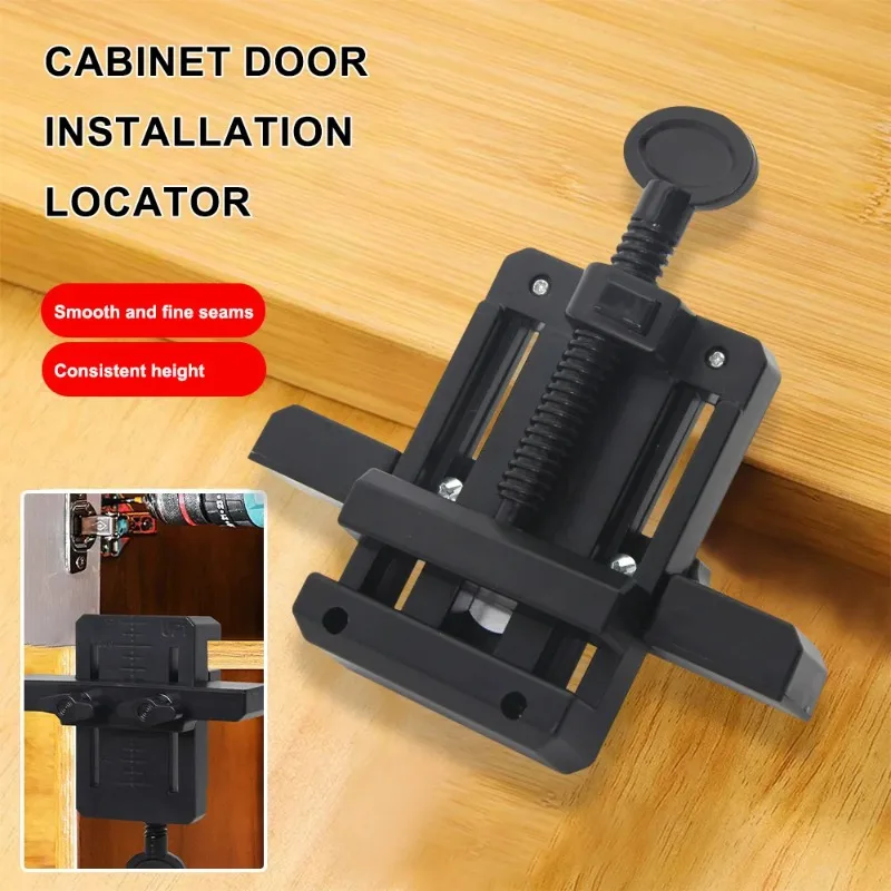 Adjustable  Cabinet Door Positioner for Hidden Hinges - 2 or 4-Piece Mounting Clip Set for Cabinet Installation