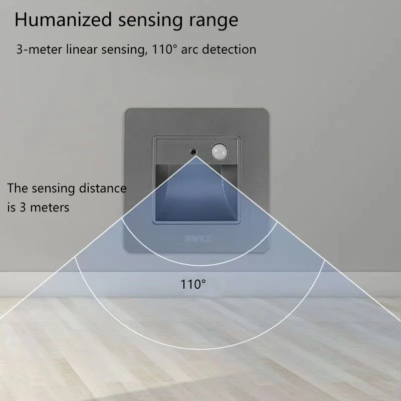 Human body sensing floor lamps, night lamps, wall lamps, step lamps, embedded corridor and staircase LED floor lamps