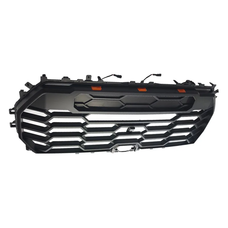 LED Front Grills Bumper Mesh Cover For Toyota Tundra 2022 2023 2024 Modified Car Grille Mask Radiator