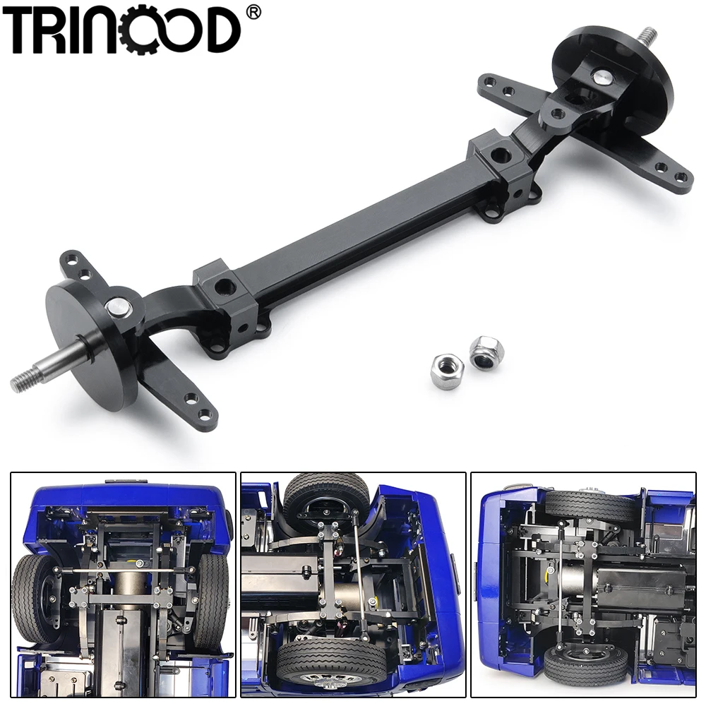 TRINOOD Metal Front Axle Steering Assembly Link Rod for 1/14 Tamiya Tractor Truck Cargo RC Trailer Car Upgrade Parts