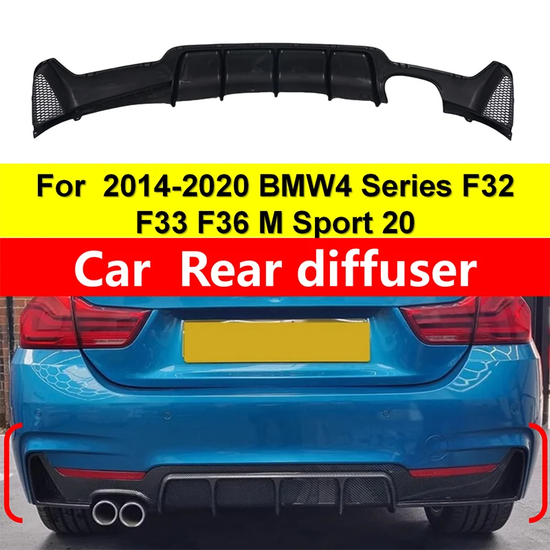 

Для BMW 4 серии F32 F33 F36 435i 2014-2020 M спортивный задний бампер, диффузор, защита для губ, спойлер, разделитель пластины, автоаксессуары