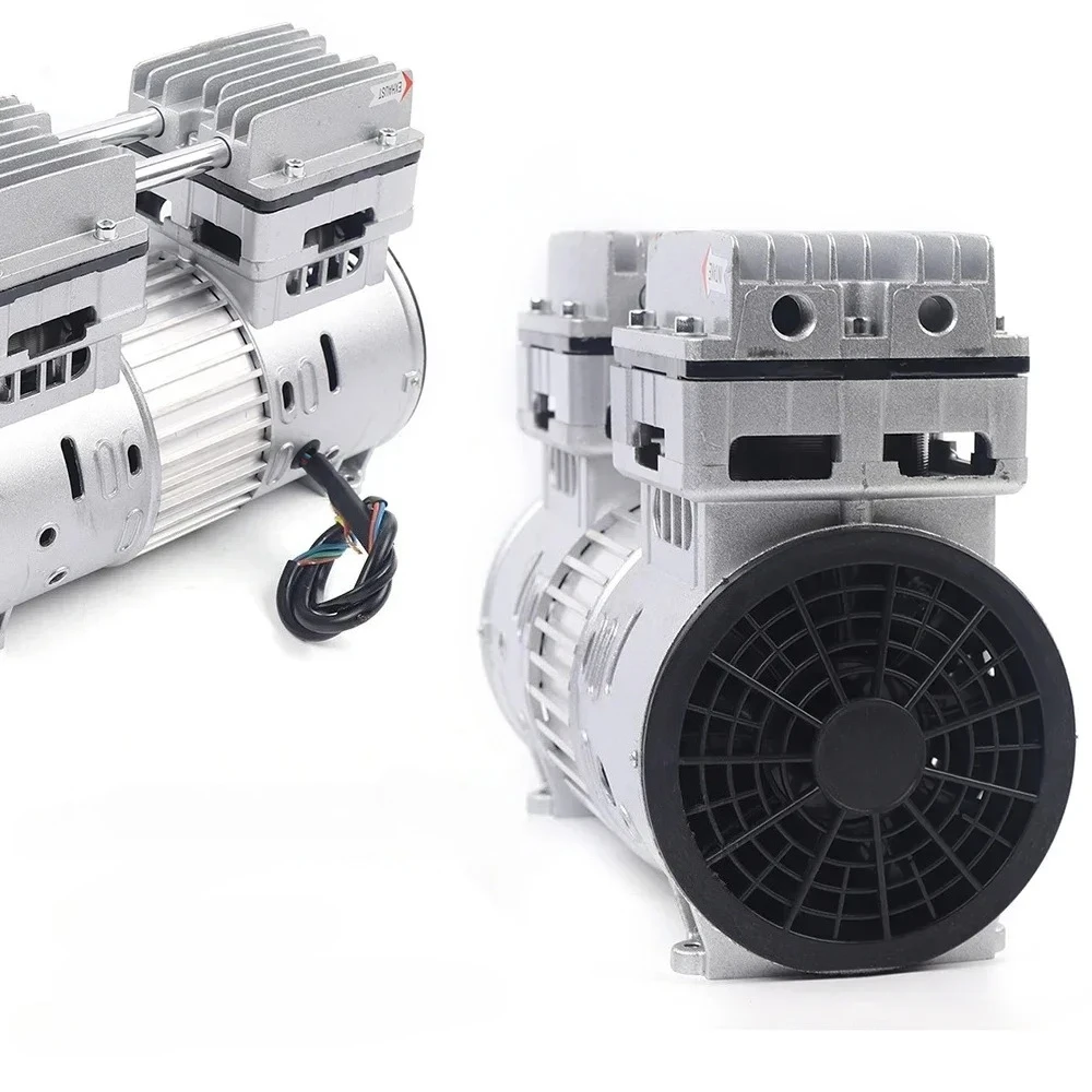 L # 750W/1HP Silent Oil Free Air Compressor Head Air Compressor Motor 750W 8bar 145L/min Oil Free Silent Air Compressor Head