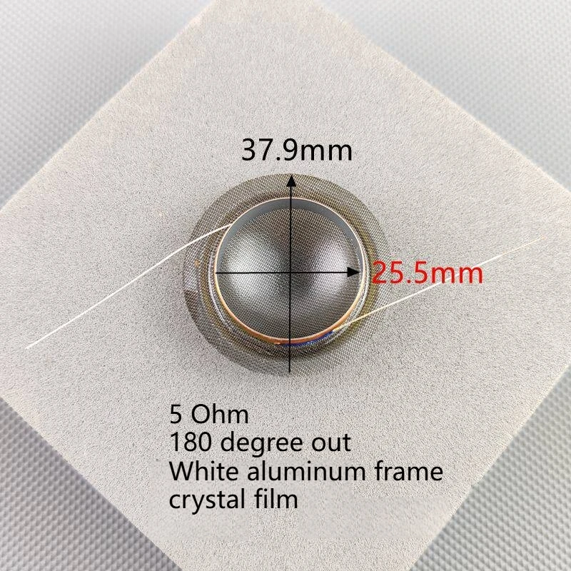2PCS 25.5 Core Treble Crystal Film 25mm Coil Black Transparent Film High Voice Coil Film Speaker Repair Parts