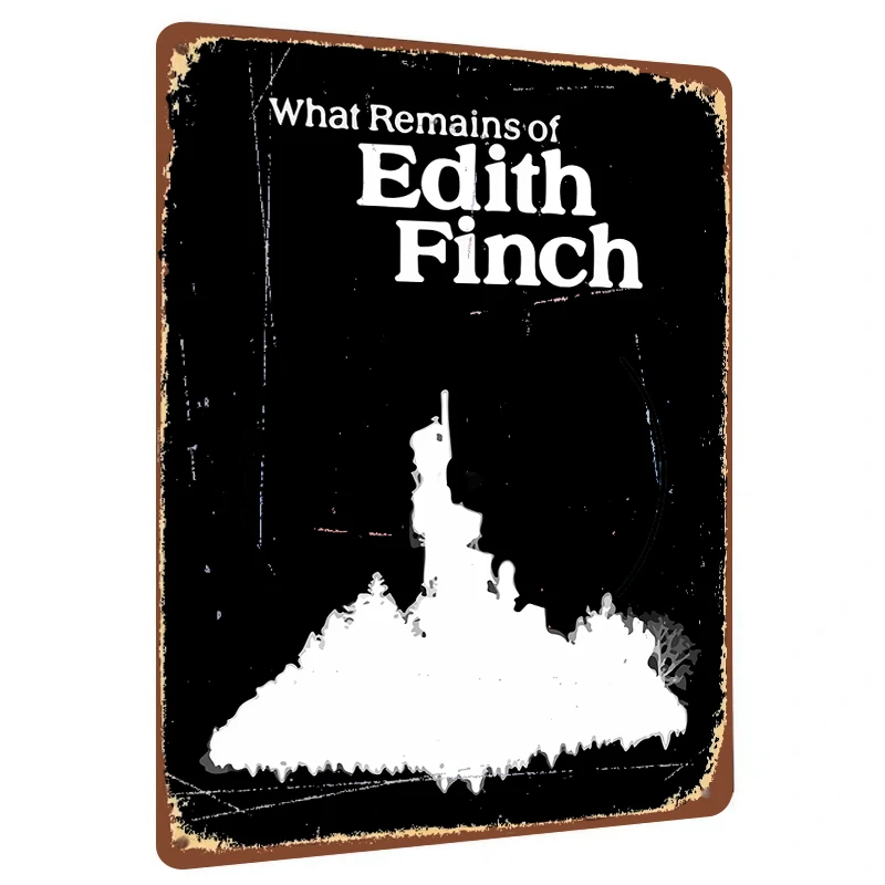 What Remains of Edith Finch Silhouette Metal Wall Art Home Decor Game Poster