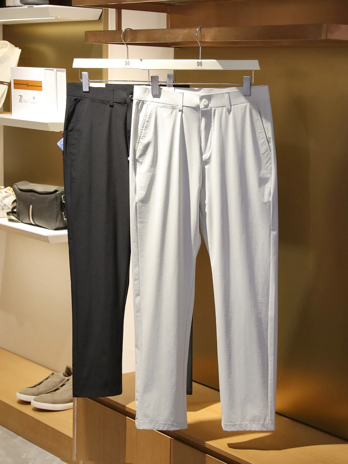 

LP Italian luxury 2025 spring and summer new men's light business sports high elastic breathable quick-drying casual trousers