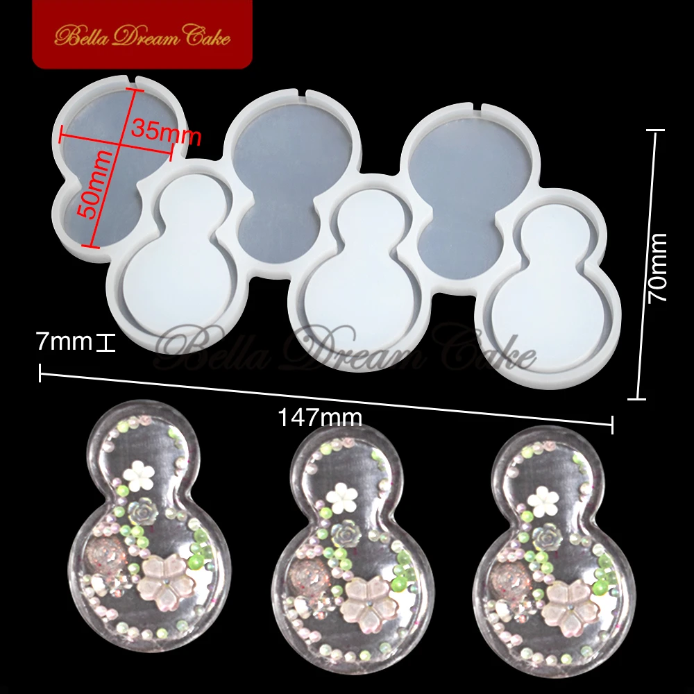 3D Christmas Bell/Snowman/Crystal Ball Design Lollipop Silicone Mold DIY Chocolate Shaker Mould Cake Decorating Tools Bakeware