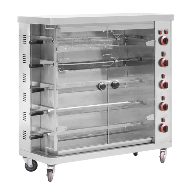 

Restaurant Equipment Chicken Doner Kebab Factory Price / Stainless Steel Rotisserie Grill