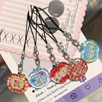 Cute Button Phone Charms Pendant Kawaii New Cases For Airpods 4 iPhone 16 Mini Pendants Accessories For Schoolbag Ins Korea