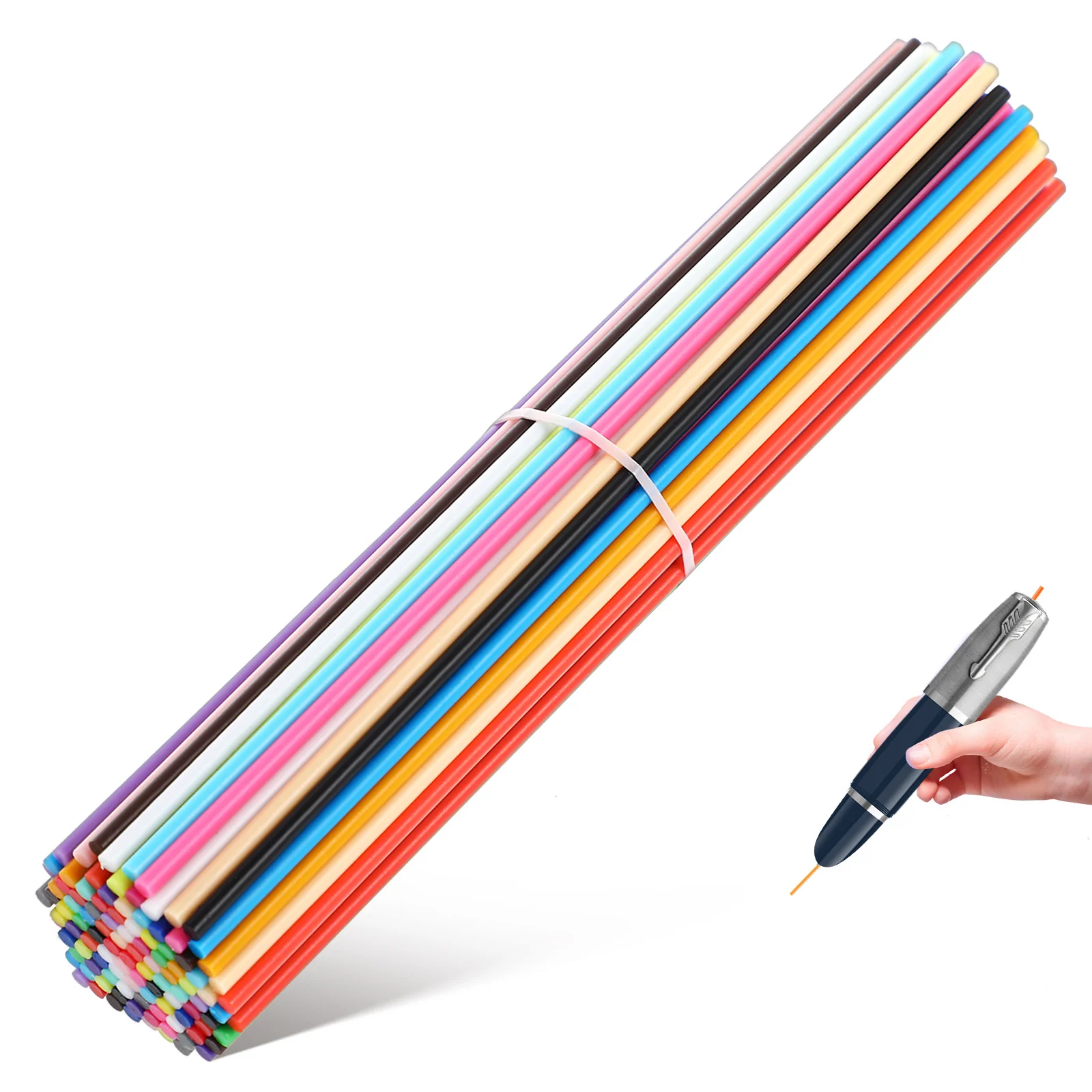 

Colorful 3D Printer Filament 110pcs 2.5mm PCL Refills for 3D Doodler Pen Flexible Printing Material 3D Pen Accessories