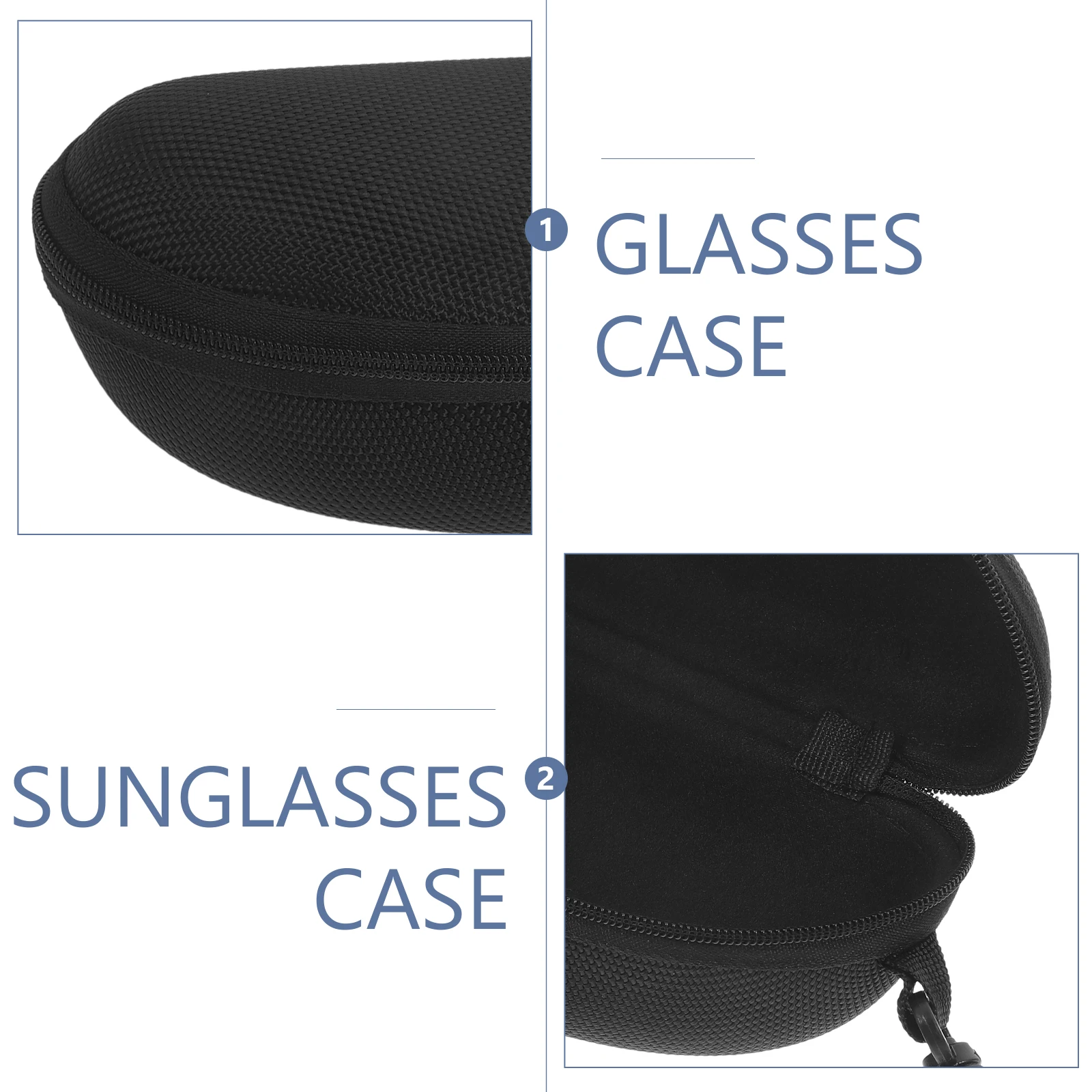 

Anti-pressure Glasses Case for Sunglasses Eyeglasses Protection Eva Holder Portable Double Reusable Scratch Resistant Durable