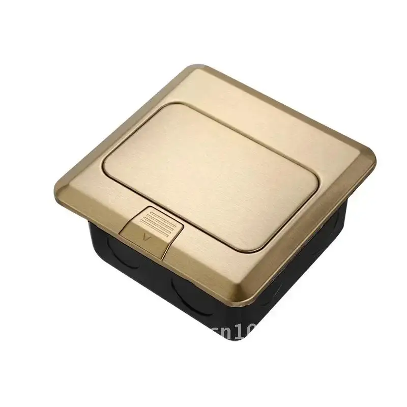 Pop-Up Desktop/Floor Socket EU/FR/US/UK/Universal Standard Metal Panel Aluminum Outlet Waterproof 250V Table Alloy Box 16A