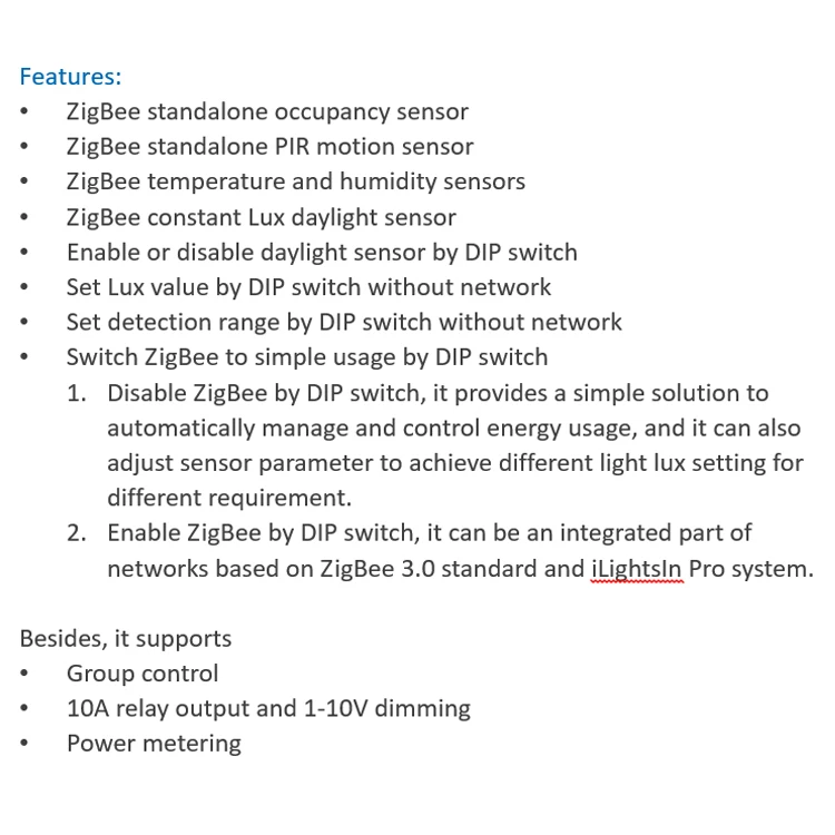 Picture 4: Dual Technology ZigBee Occupancy Motion Sensor Light Switch