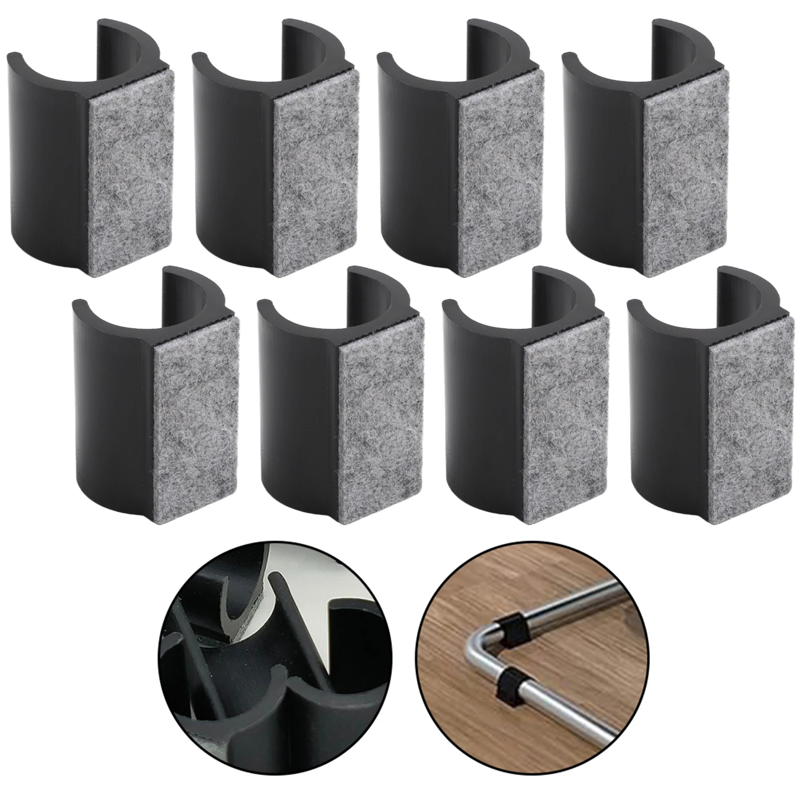 Furniture Pads Chair Gliders Office Environment Reduces Likelihood Of Tipping Thick Wool Felt Bottom For Cantilever Chairs