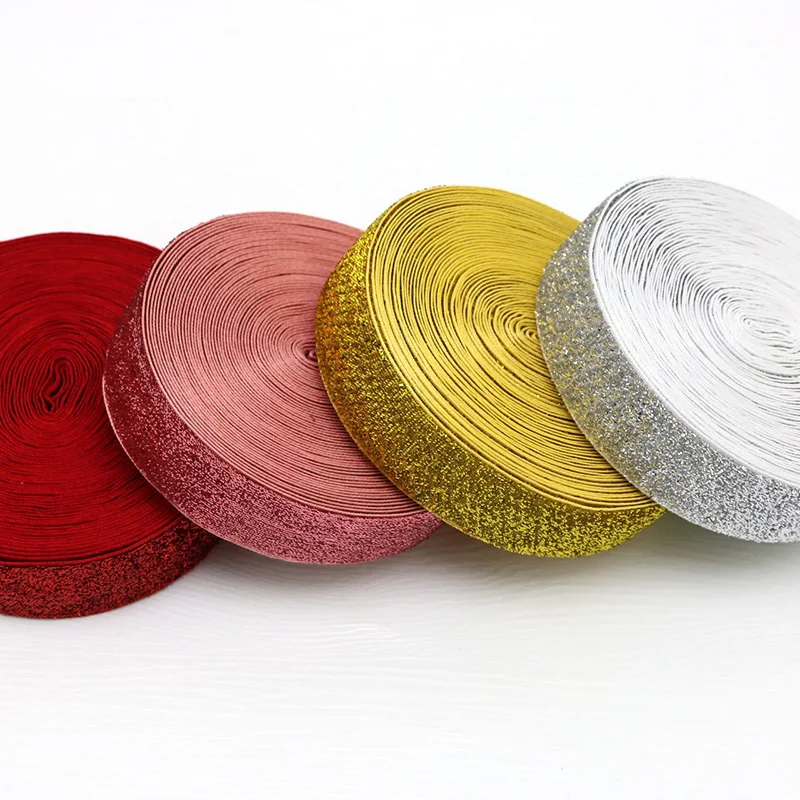 (10 Meters/roll) 1\'\' 2.5cm Powder Coated Velvet Ribbon Wholesale Gift Packaging Decoration Christmas Lace Ribbon Holiday Party