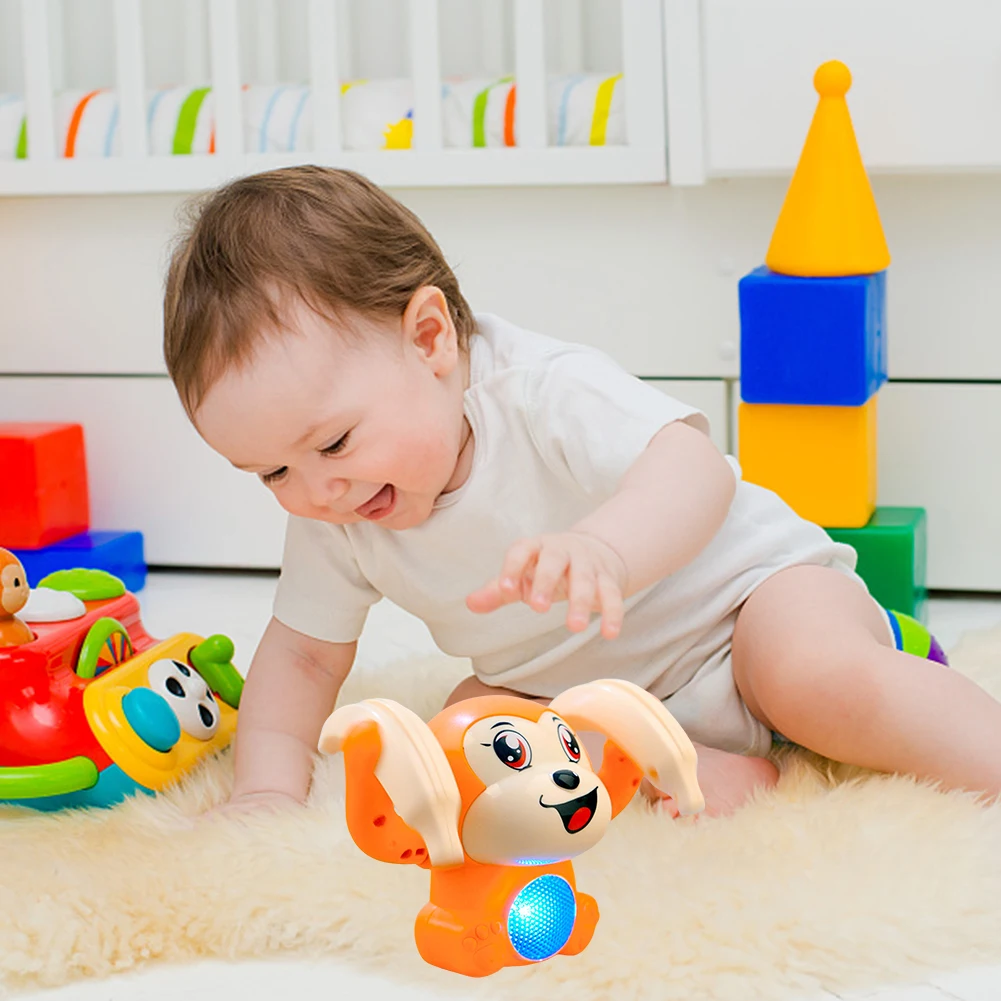

Electric Tumbling Monkey Kids Toys with Light Music Sound Control Interactive Early Educational Toys Tipping Monkey