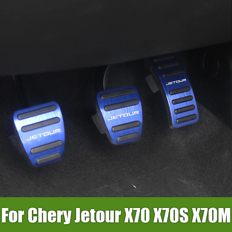 

For Chery Jetour X70 Plus Coupe X70S EV X70M 2018-2023 Aluminium Car Fuel Accelerator Brake Clucth Pedal Cover Non Slip Pad Case