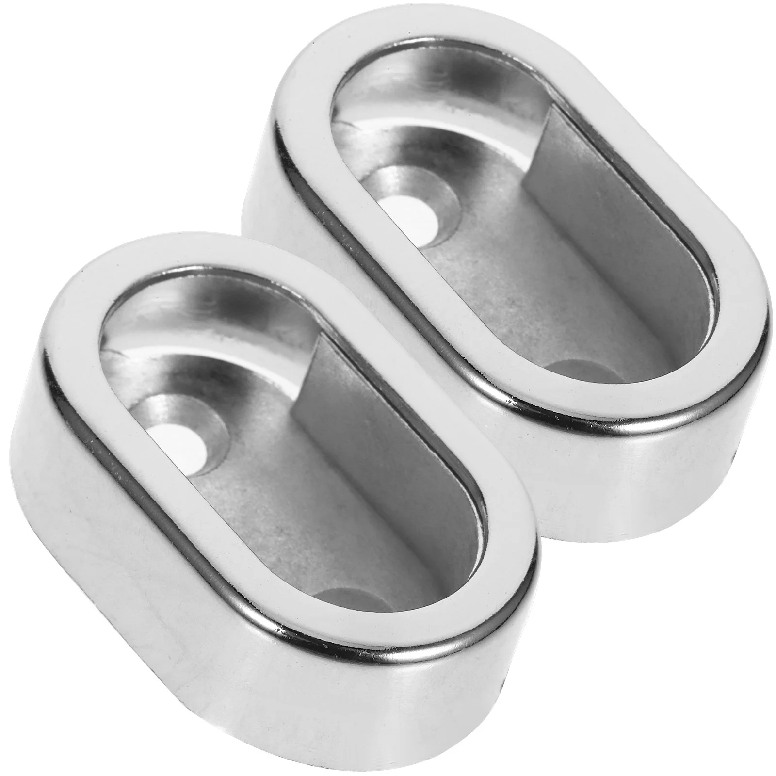 Soporte para ropa de postes, barra de ducha, pedestales de Metal, soportes para armario, enchufe resistente, 2 uds.