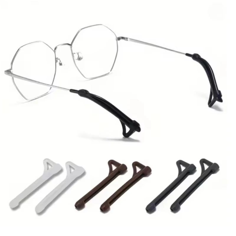 5/10 Pairs of Glasses Frame Silicone Anti Slip Cover Anti Drop Ear Support Glasses Accessories Fixed Ear Hook Bracket