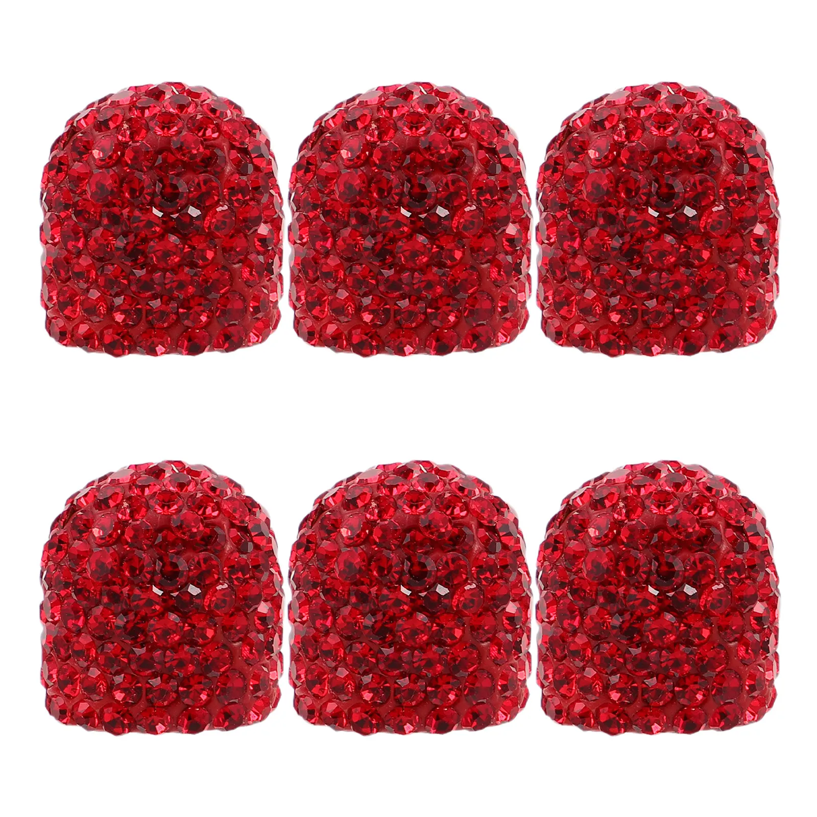 6Pcs Car Valve Stem Caps Universal Rhinestone Diamond Decorative Tire Valve Caps Dustproof Bling Accessories for Motorcycles