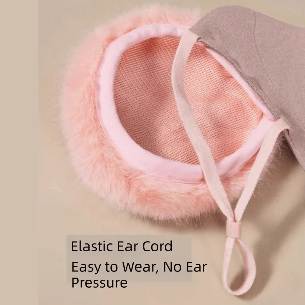 Windproof Earmuffs Mask 2in1 Thermal Breathable Ear-Protecting Face Mask Ear Warmer Warm Half Face Mask Windy Conditions
