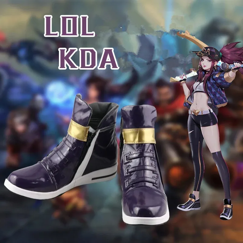 

KDA Akali Обувь для косплея LOL AKALI Женская обувь для косплея Game LOL K/DA Akali Обувь для косплея