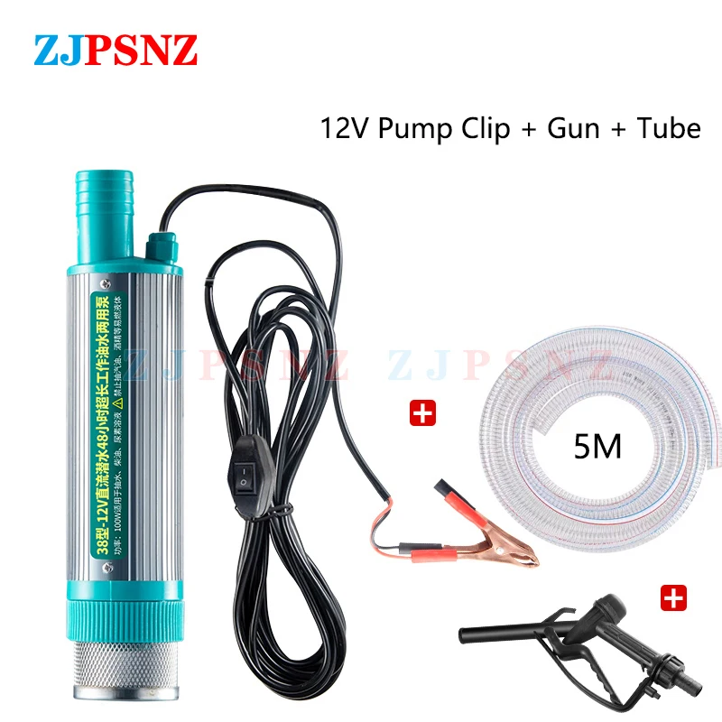 38mm 12V 24V Tragbare Mini Elektrische Auto Pumpe Zum Pumpen Diesel Öl Wasser Transfer Pumpe Camping Angeln tauchpumpe 30L/min – Detail 5